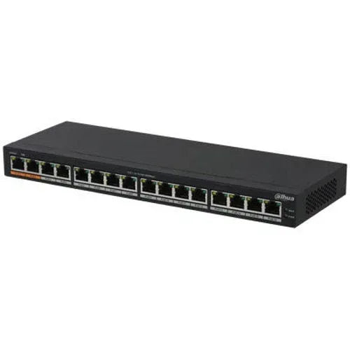 Dahua 16 Port Gigabit Unmanaged Switch Guards On Duty Security