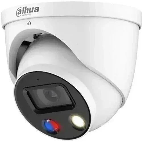 Dahua 5MP Smart Dual Illumination Active Deterrence Fixed-focal Eyeball WizSense Network Camera Guards On Duty Security