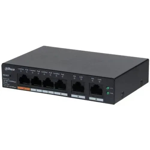 Dahua 6-Port Cloud Managed Desktop Gigabit Switch Guards On Duty Security