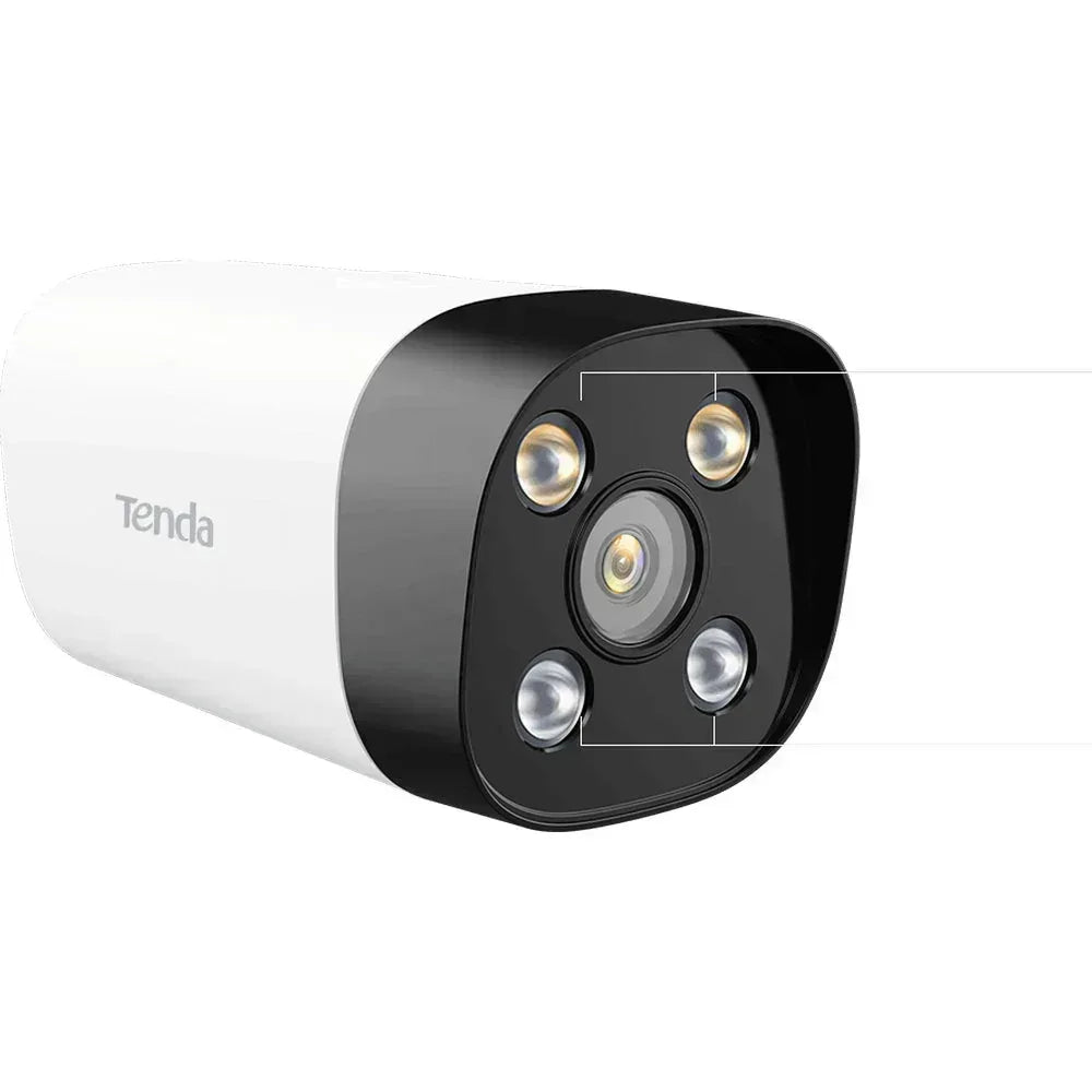Tenda IT7-PCS 4MP PoE Full-Color Bullet Security Camera Guards On Duty Security