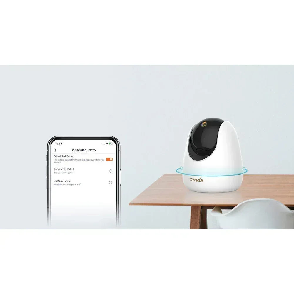 Tenda Indoor Home Camera Pan Tilt 4MP Guards On Duty Security