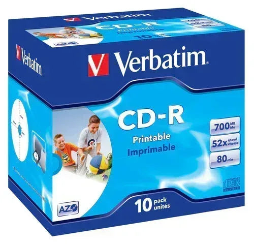 VERBATIM 700MB CD-R (52X) - PRINTABLE JEWEL CASE (BOX OF 10) Guards On Duty Security