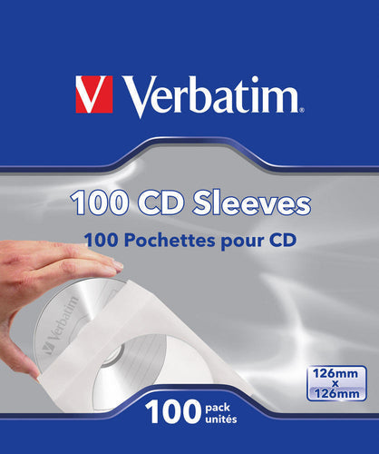 VERBATIM CD SLEEVES 100PK - Guards On Duty Shop & Security Guards