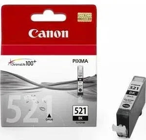 CANON-INK-CLI-521 BK-IP3600/ IP4600/ IP4700/ MP540/ MP550/ MP560/ MP620/ MP630/ MP640/ MP980/ MP990/ MX860/ MX870- YIELD 150 - Guards On Duty Shop & Security Guards