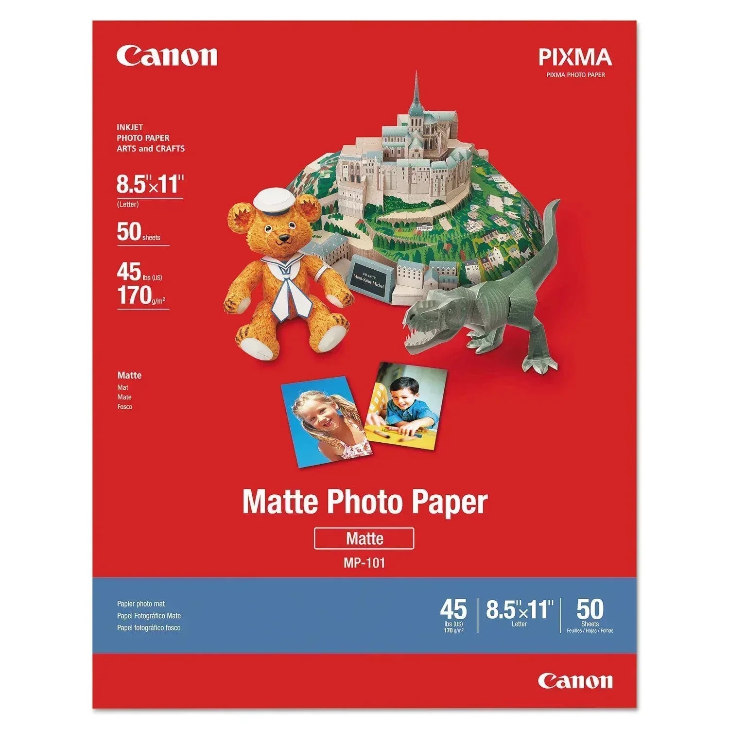 CANON MP-101- MATTE PHOTO PAPER, MP-101 A3 - 40 SHEETS MATTE PHOTO PAPER A3 - 40 SHEETS. 170GSM, 0.22MM THICK - Guards On Duty Shop & Security Guards