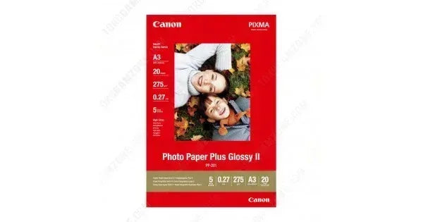CANON PP-201-CANON PLUS GLOSSY II, PP-201 A3 - 20 SHEETSPLUS GLOSSY A3 - 275GSM, 0.27 THICK - Guards On Duty Shop & Security Guards