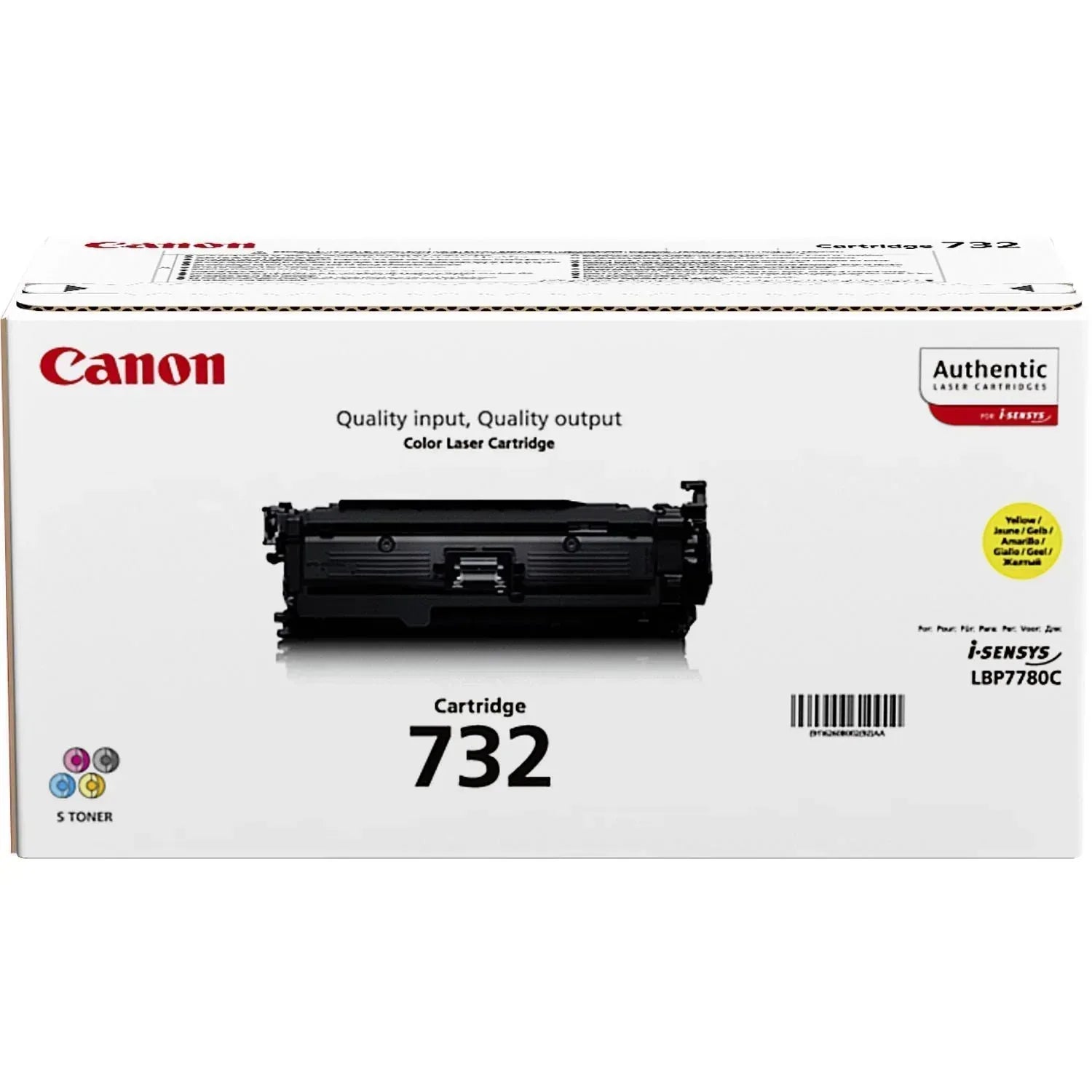 CANON-TONER-CRG 732 Y-LBP7780CX - YIELD 6 400 - Guards On Duty Shop & Security Guards