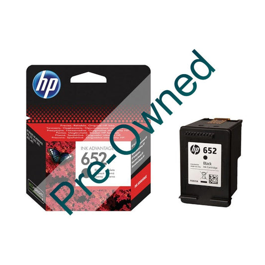 CPO HP 652 BLACK INK CARTRIDGE - IA 3835 CPO - BOX OPENED/BOX DAMAGED - Guards On Duty Shop & Security Guards