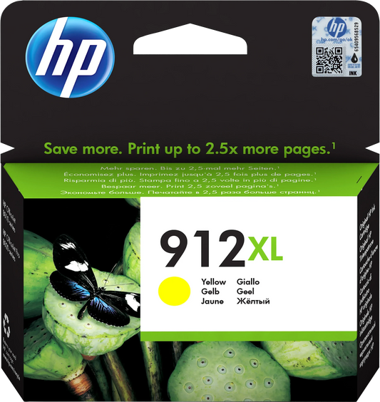 HP 912XL HIGH YIELD YELLOW BLISTER ORIGINAL INK CARTRIDGE - Guards On Duty Shop & Security Guards