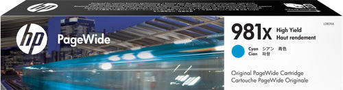 HP 981X CYAN ORIGINAL PAGEWIDE CARTRIDGE - Guards On Duty Shop & Security Guards