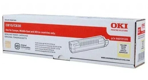 OKI TONER-Y-C810/830- 8K NEU - Guards On Duty Shop & Security Guards