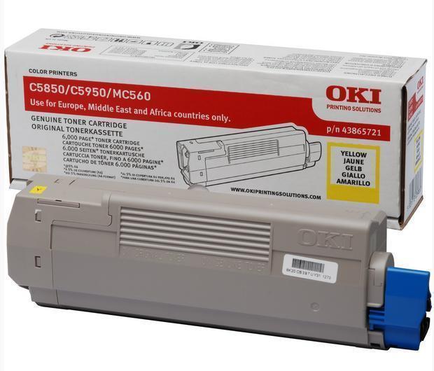 OKI YELLOW TONER (43865721) (43865741) - Guards On Duty Shop & Security Guards