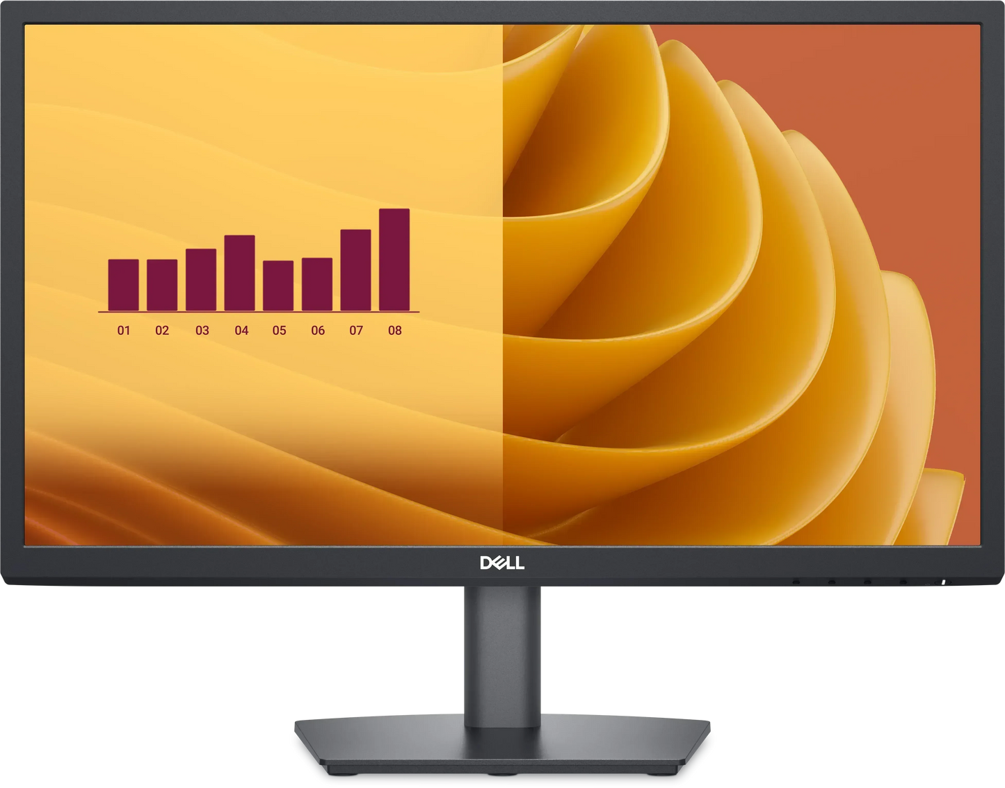 DELL 22 MONITOR - E2225H, 21" ,TILT, 1X DISPLAYPORT 1.2 (HDCP 1.4) (SUPPORTS UP TO FHD 1920 X 1080 75 HZ), 1X VGA (INCLUDES DP CABLE) - Guards On Duty Shop & Security Guards