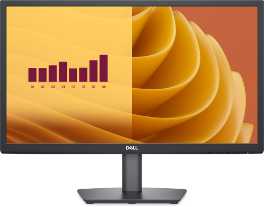 DELL 22 MONITOR - E2225H, 21" ,TILT, 1X DISPLAYPORT 1.2 (HDCP 1.4) (SUPPORTS UP TO FHD 1920 X 1080 75 HZ), 1X VGA (INCLUDES DP CABLE) - Guards On Duty Shop & Security Guards