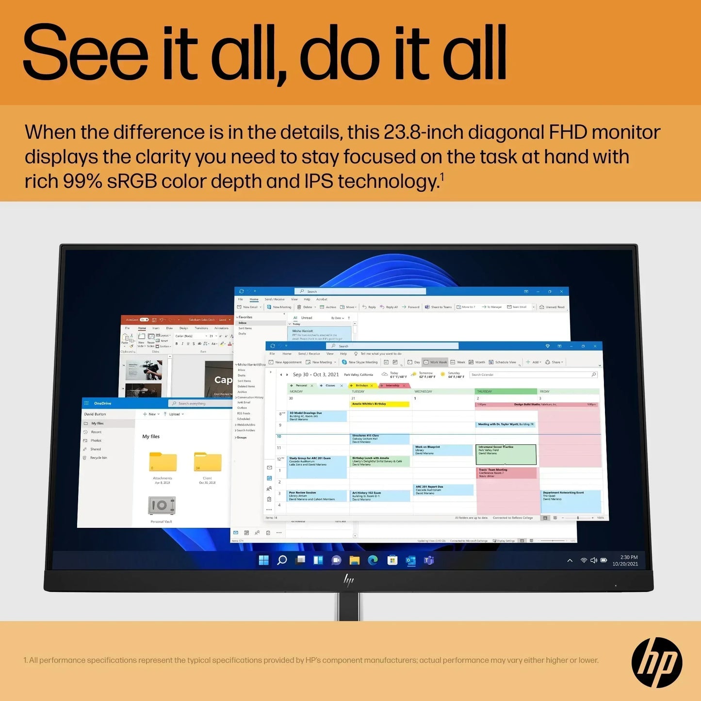 HP E24 G5 FHD MONITOR 23.8IN (60.5 CM) FHD (1920 X 1080) 3.3.0 - Guards On Duty Shop & Security Guards