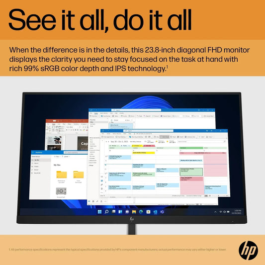 HP E24 G5 FHD MONITOR 23.8IN (60.5 CM) FHD (1920 X 1080) 3.3.0 - Guards On Duty Shop & Security Guards