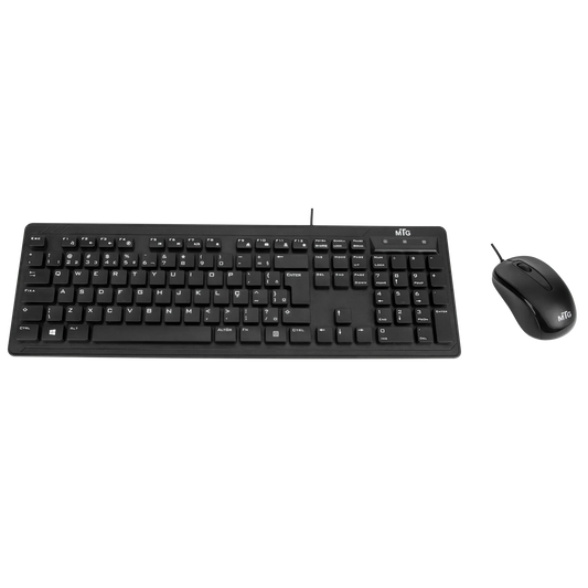 TARGUS MTG WIRED KEYBOARD & MOUSE COMBO SLIMLINE DESIGN KEYBOARD WITH KEYPAD, DEFENSEGUARD ANTIMICROBIAL PROTECTION*, MULTI-PLATFORM CONNECTIVITY - Guards On Duty Shop & Security Guards
