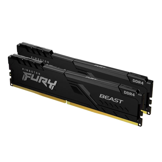 KINGSTON 16GB 3200MHZ DDR4 CL16 DIMM (KIT OF 2) FURY BEAST BLACK - Guards On Duty Shop & Security Guards