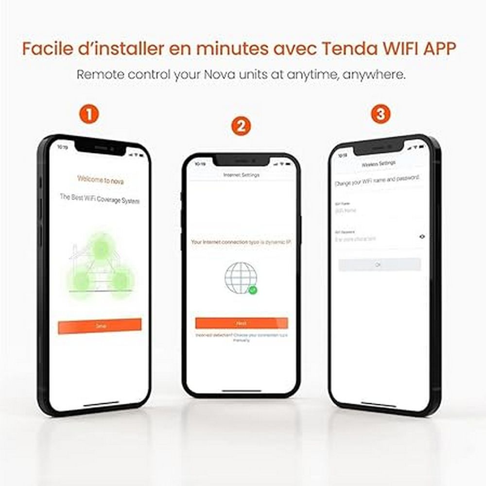 TENDA NOVA WHOLE HOME ENTRY-LEVEL WI-FI AC1200 DUALBAND 3-PACK - Guards On Duty Shop