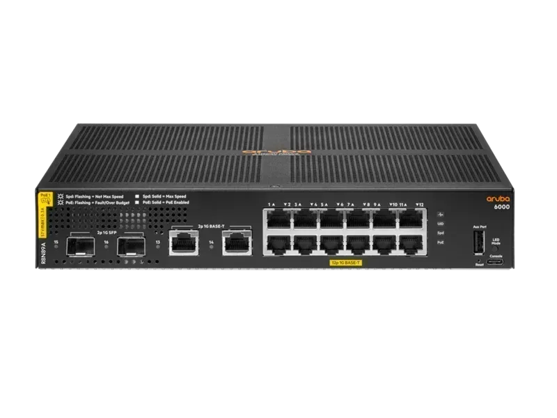 ARUBA 6000 12G CL4 2SFP 139W SWITCH - Guards On Duty Shop & Security Guards
