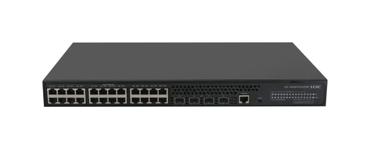 H3C S5024PV3-EI-HPWR L2 ETHERNET SWITCH WITH 24*10/100/1000BASE-T POE+ PORTS (AC 370W, DC 740W) AND 4*1000BASE-X SFP PORTS, (AC/DC) - Guards On Duty Shop & Security Guards