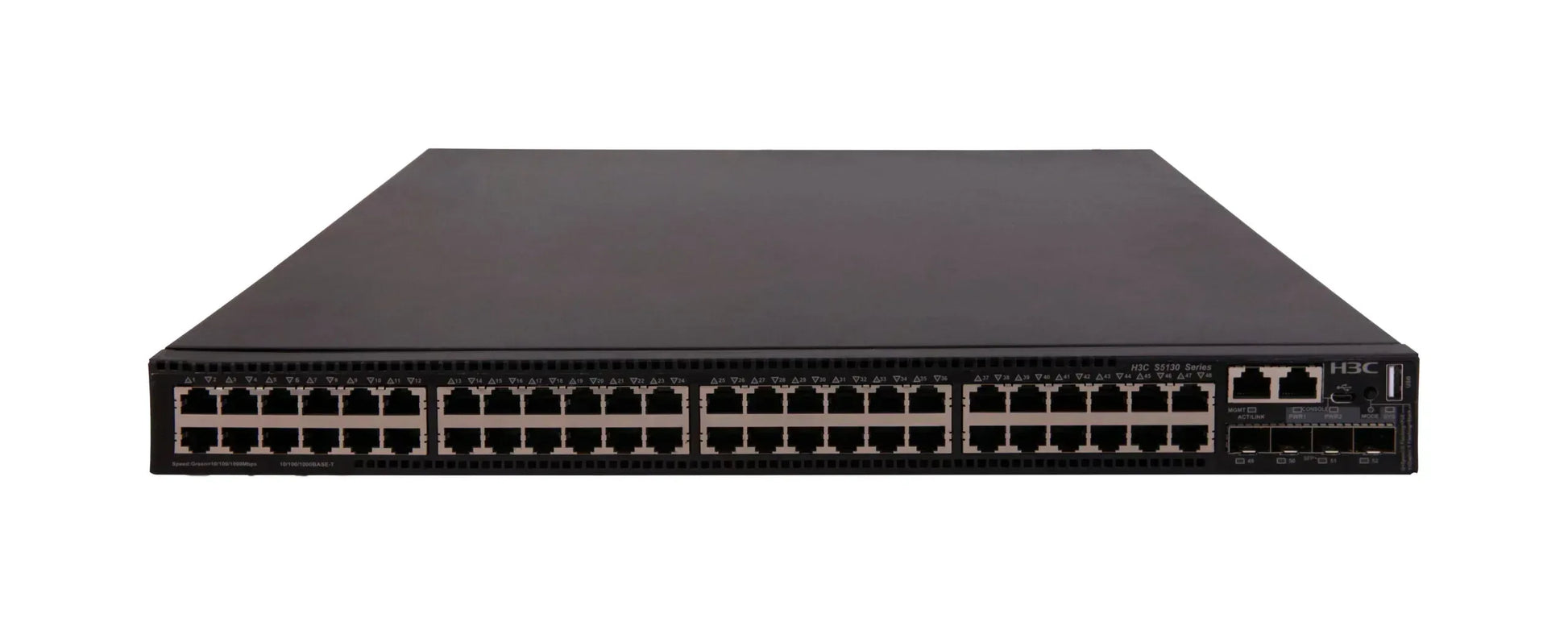 H3C S5130S-52S-PWR-HI ETHERNET SWITCH WITH 48*10/100/1000BASE-T POE+ PORTS AND 4*1G/10G BASE-X SFP PLUS PORTS - Guards On Duty Shop & Security Guards