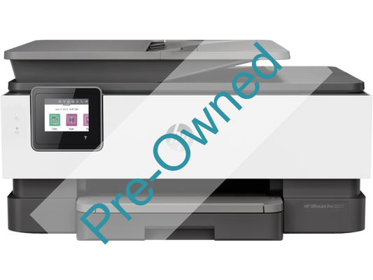 CPO HP OFFICEJET PRO 8023 ALL-IN-ONE PRINTER CPO - BOX OPENED/BOX DAMAGED NO INK INCLUDED - Guards On Duty Shop & Security Guards