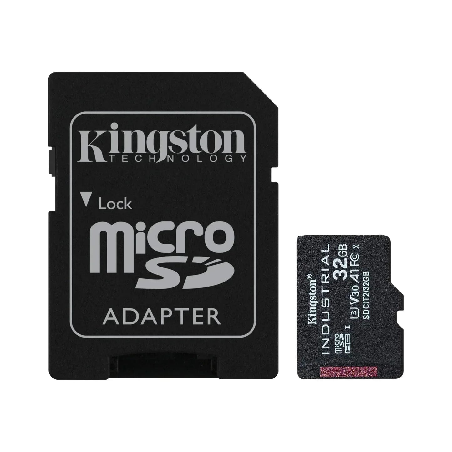 KINGSTON 32GB MICROSDHC INDUSTRIAL C10 A1 PSLC CARD + SD ADAPTER - Guards On Duty Shop & Security Guards