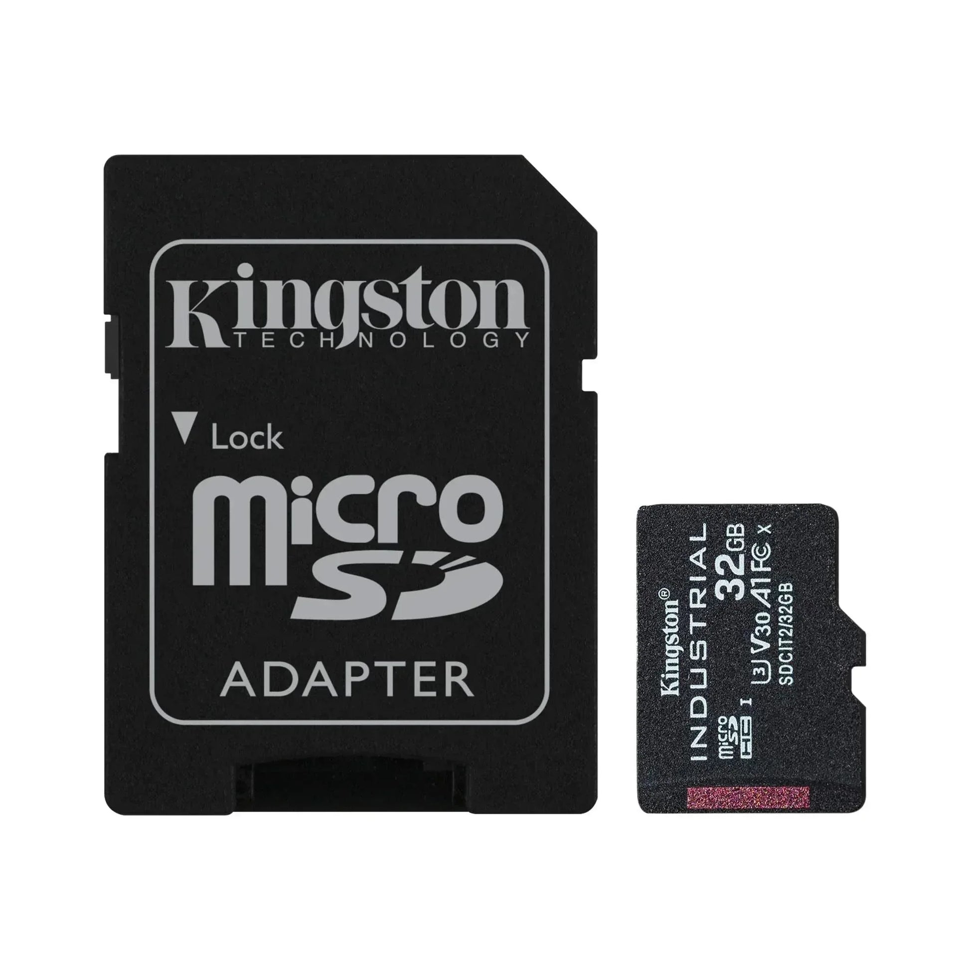 KINGSTON 32GB MICROSDHC INDUSTRIAL C10 A1 PSLC CARD + SD ADAPTER - Guards On Duty Shop & Security Guards