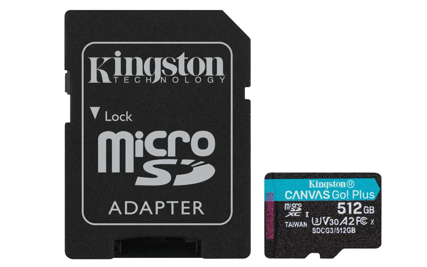 KINGSTON 512GB MICROSDXC CANVAS GO PLUS 170R A2 U3 V30 CARD + ADP Guards On Duty Security