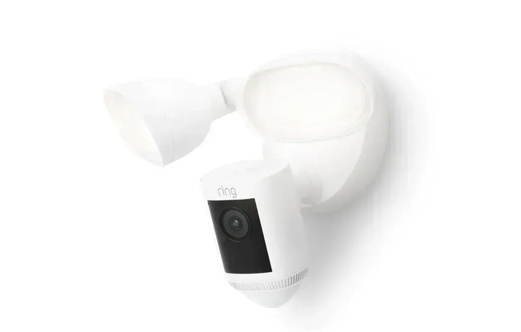 RING FLOODLIGHT CAM WIRED PRO WHITE - Guards On Duty Shop & Security Guards