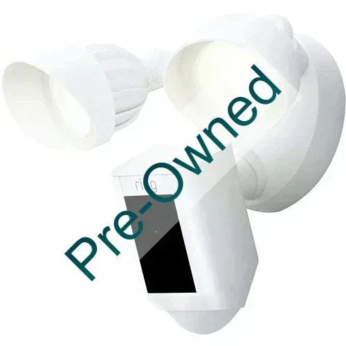 RING - FLOODLIGHT CAMERA WIRED PLUS - WHITE - MEA - Guards On Duty Shop & Security Guards