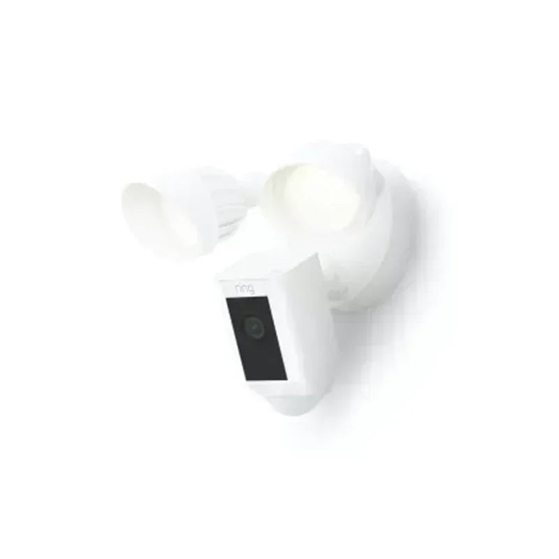RING - FLOODLIGHT CAMERA WIRED PLUS - WHITE - MEA Guards On Duty Security