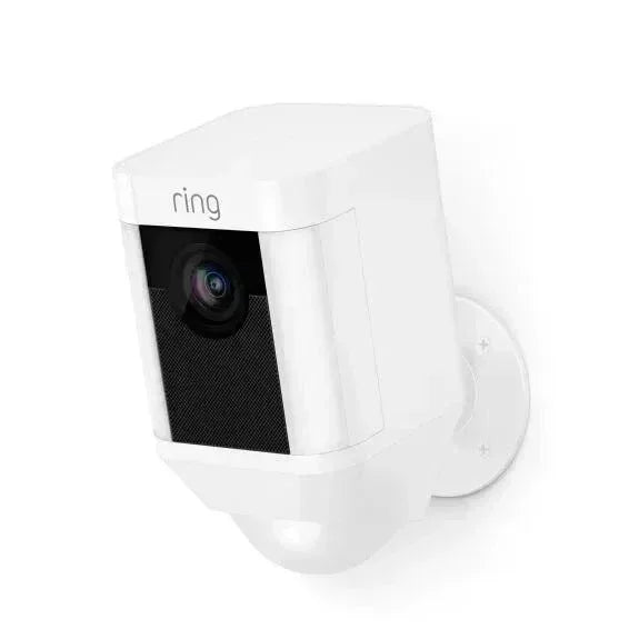 RING SPOTLIGHT CAM PLUS BATTERY - WHITE - Guards On Duty Shop & Security Guards