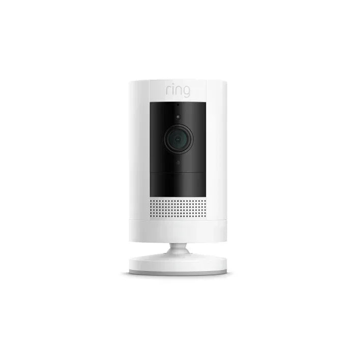 RING STICK UP CAM BATTERY WHITE - Guards On Duty Shop & Security Guards