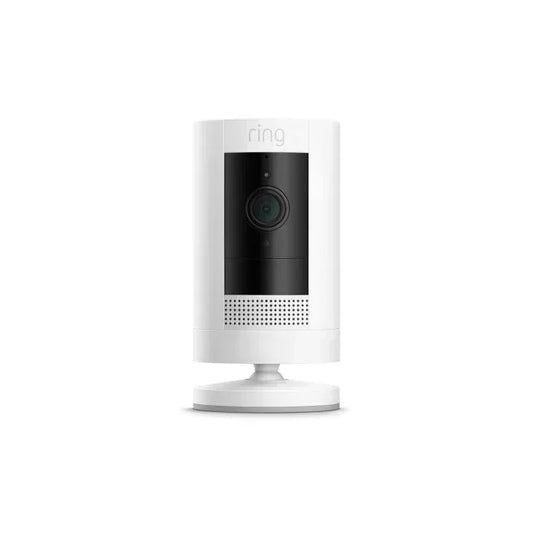 RING STICK UP CAM BATTERY WHITE - Guards On Duty Shop & Security Guards