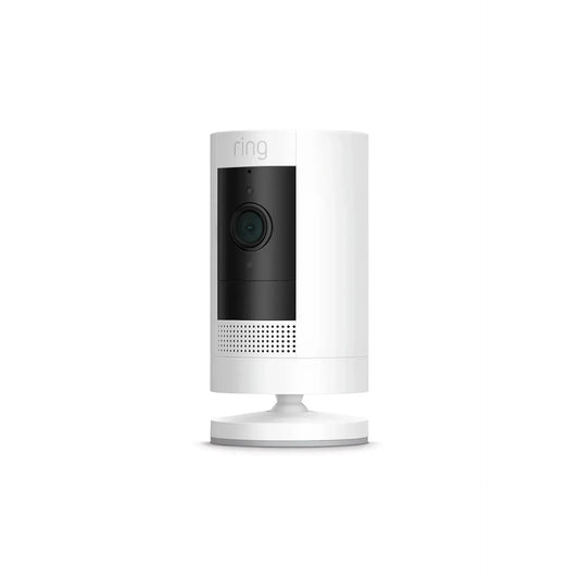 RING STICK UP CAMERA BATTERY WHITE - Guards On Duty Shop & Security Guards
