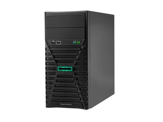 HPE PROLIANT ML30 GEN11 E-2414 2.6GHZ 4-CORE 1P 16GB-U 4LFF-NHP 350W PS SERVER - Guards On Duty Shop & Security Guards