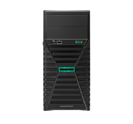 HPE PROLIANT ML30 GEN11 E-2434 3.4GHZ 4-CORE 1P 16GB-U 8SFF 500W PS EMEA SERVER - Guards On Duty Shop & Security Guards