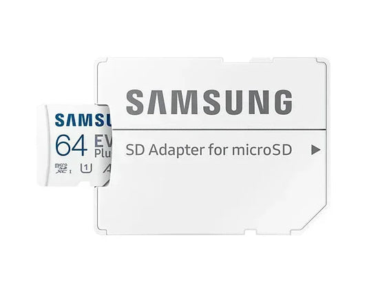 SAMSUNG EVO+ MICRO SD 64GB SDXC + ADAPTER - Guards On Duty Shop & Security Guards