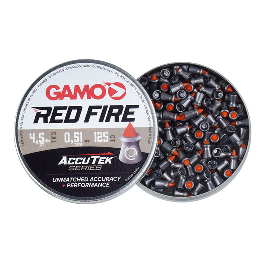 Diabolo Pellets AccuTek Red Fire Caliber 4.5 mm 125 pieces Gamo - Guards On Duty Shop