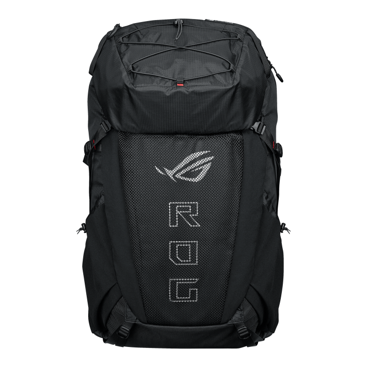 ASUS BP3800 ROG ARCHER ERGOAIR Backpack|40l Storage|Up to 18 inch|Heavy duty breathable foam backrest padded|Black|Tech pouch fo