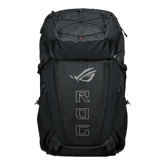 ASUS BP3800 ROG ARCHER ERGOAIR Backpack|40l Storage|Up to 18 inch|Heavy duty breathable foam backrest padded|Black|Tech pouch fo