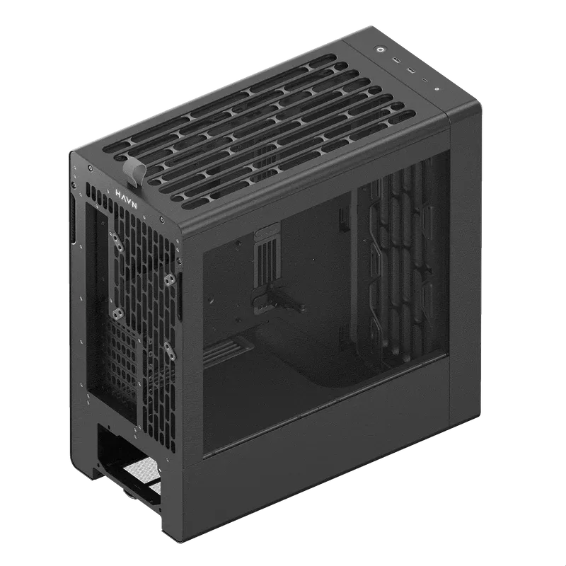 Aerocool HAVN BF 360 Black EATX case - Adjustable GPU Bracket - Supports up to 7 fans (0 incl) - 2x 3.5'' or 4x 2.5'' - 420mm Ra