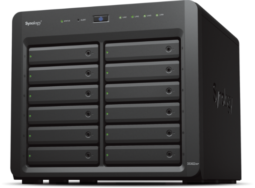 12-Bay Enterprise Desktop NAS; expandable up to 36 bays with expansion units. Replacing DS3617xsII