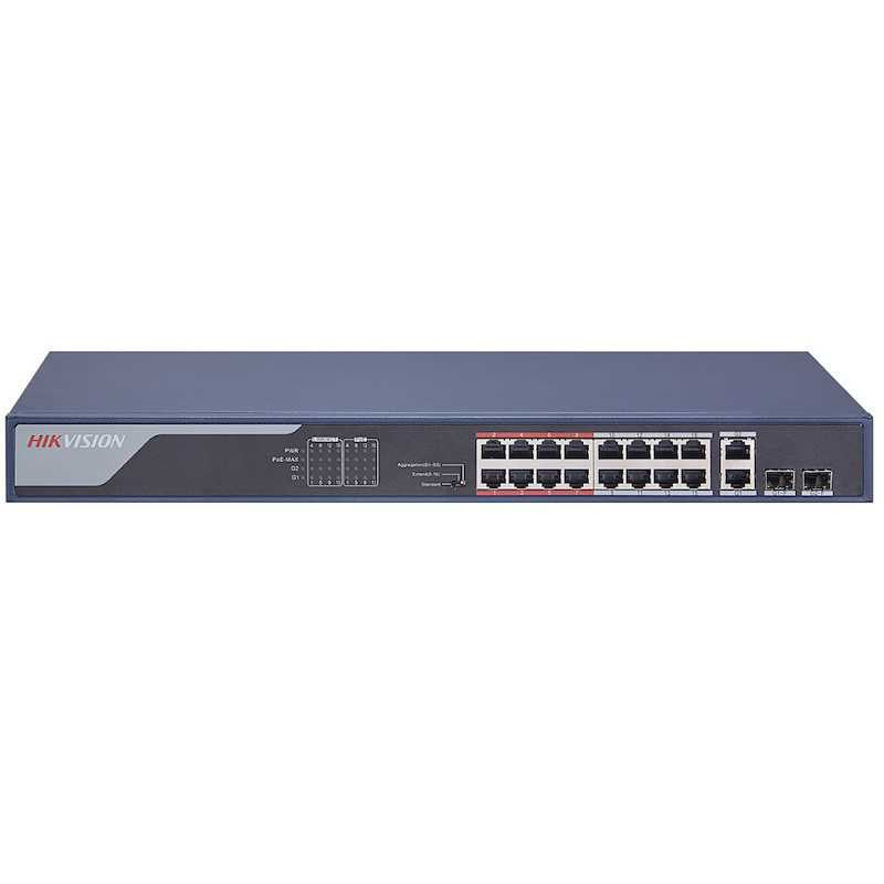 Switch DS-3E1318P-EI 16P PoE Smart (DS-3E1318P-EI(O-STD)(B))