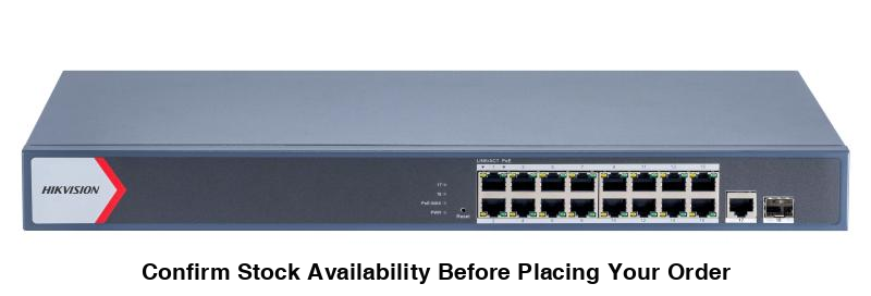 Hikvision 16 Port Gigabit Smart Managed POE Switch