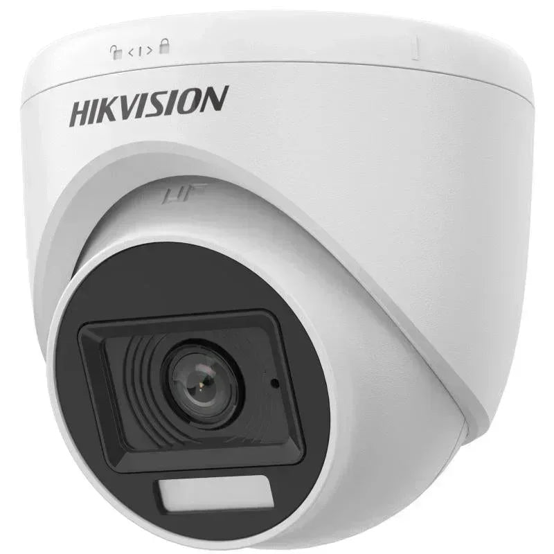 Hikvision 2MP Smart Hybrid Light Audio Fixed Turret Camera Guards On Duty Security