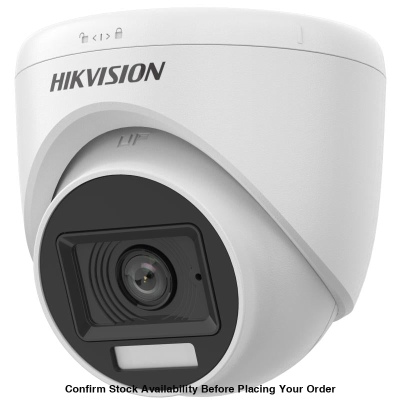 Hikvision 2MP Smart Hybrid Light Audio Fixed Turret Camera