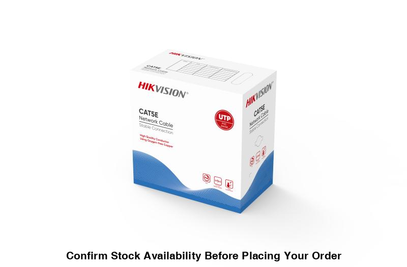 Hikvision 305 m CAT5E UTP Network Cable (Solid Copper, 0.45 mm, CMX)